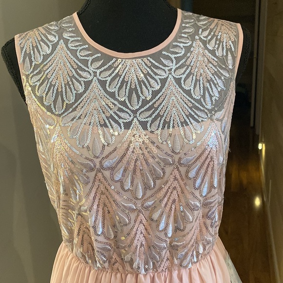 COPY - NWT blush pink sparkling evening dress - Size 3 - Picture 2 of 6